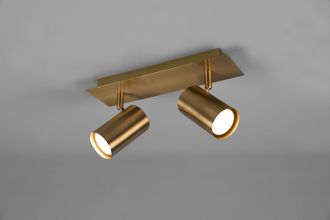 Trio Lighting - Marley Bar 2 Spots Cylinder Antique Brass Cm 30 802400204