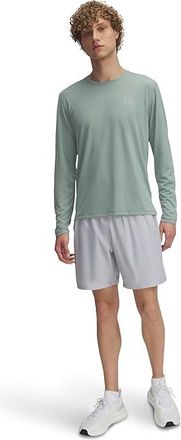 Under Armour Launch Run 7 Shorts Mens Clothing Mod Gray/White/Reflective : 3XLT 7, Mesh/Microfiber/Polyester