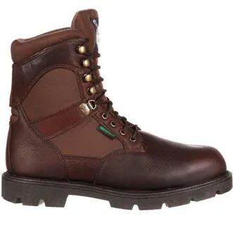 Georgia Boot Homeland Waterproof 600G Insulated Work Boot in Brown at Nordstrom, Size 11.5