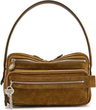 Acne Studios Camero Party Suede Shoulder bag - Brown - One Size