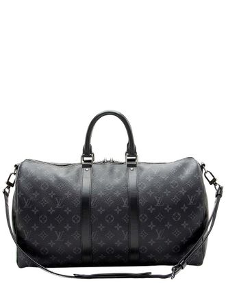 Louis Vuitton Monogram Eclipse Keepall Bandouliere 45 Duffle (Authentic Pre- Loved)