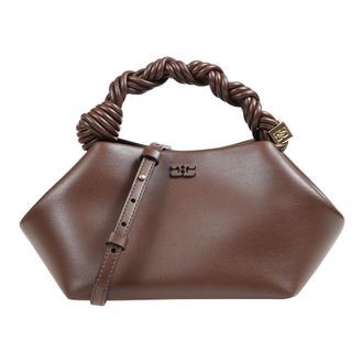 Ganni Tassen, Dames, Bruin, ONE Size, Katoen, Small Bou Bag