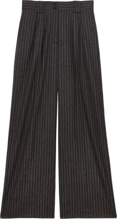 Ines De La Fressange Marl&egrave;ne Broek - Dames - Wijde Broeken - Grijs - XL - Broeken