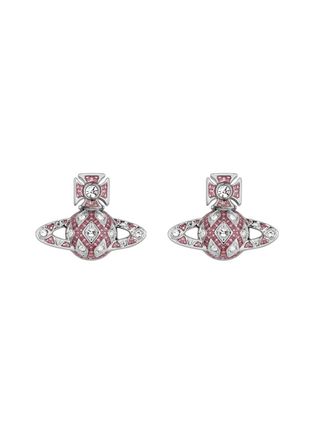 Vivienne Westwood Rachelle bas Relief Crystal-embellished orb Stud Earrings - Silver - One Size