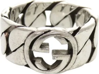 Gucci Silver Silver 925 Band Ring (Pre-Owned)
