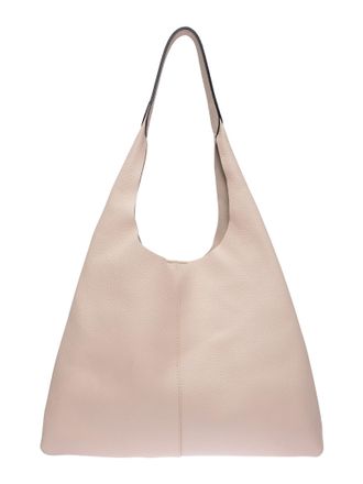 Luisa Vannini Beige Rundleer Tas