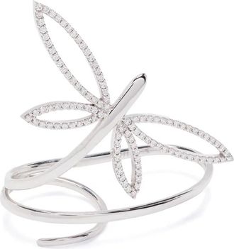 Anapsara Anello in oro bianco 18 carati con diamanti - Argento