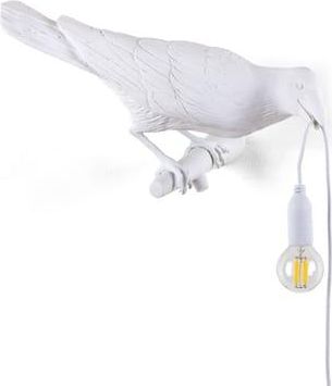 Seletti Outdoor wall lamp with socket Animaux - White - Resin - Designer Marcantonio
