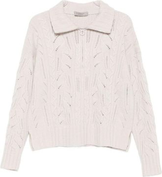 D.exterior Soft Knit Sweater With Cable