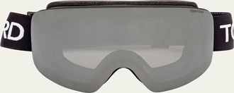 Tom Ford Mirrored Goggles With Logo Band