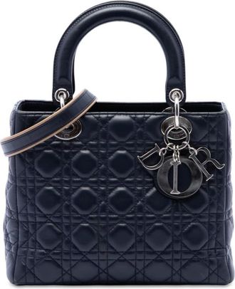 Dior Pre-owned Dior Medium Lambskin Cannage Lady Dior Ladies 4EIE9RTFD30N7TK0