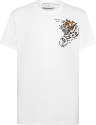 Philipp Plein SS Tattoo printed t-shirt - men - Cotton - M - White