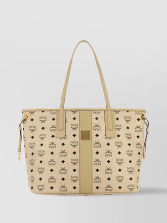MCM medium liz shopping bag with printed leather