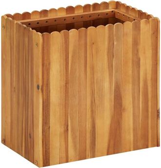 vidaXL Arriate de madera maciza de acacia 50x30x50 cm vidaXL