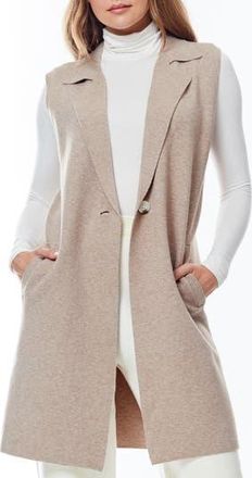 By Design Whitney Longline Vest in Tapioca Heather at Nordstrom Rack, Size X-Large