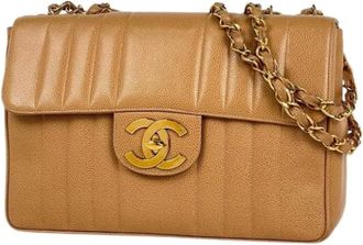 Chanel Pre-owned Mademoiselle Shoulder bag - Dames - Vintage Schoudertas - Bruin - ONE Size - Leer - Vintage