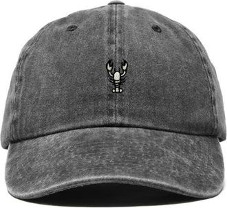 Dalix Lobster Dad Cap in Washed Black at Nordstrom