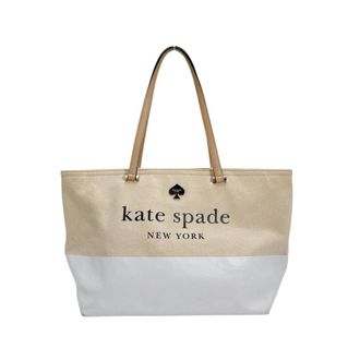 Kate Spade New York Beige Canvas Handbag Tote Bag (Pre-Owned)