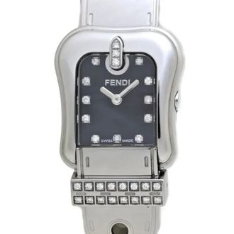 Fendi Pre-owned Watches, female, Black, Size: ONE SIZE Pre-owned Stainless Steel Watch