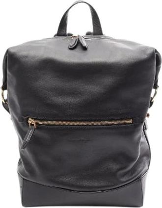 Ferragamo Pre-owned Leren Rugzak - Dames - Vintage Rugzakken - Zwart - ONE Size - Leer - Vintage