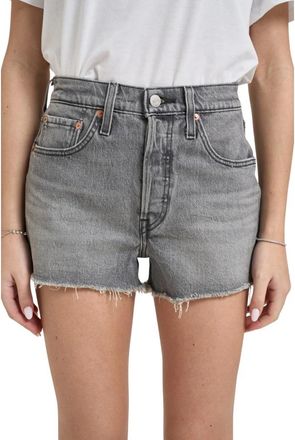 Levi's 501 Original Shorts - Dames - Denim shorts - Grijs - W27 - Katoen - Korte Broeken