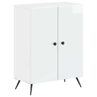 vidaXL Armario De Almacenamiento Para Ba&ntilde;o Breda Blanco Brillante Vidaxl