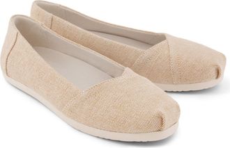 Toms Alpargata Ballet Canvas Dames Champagne Espadrilles