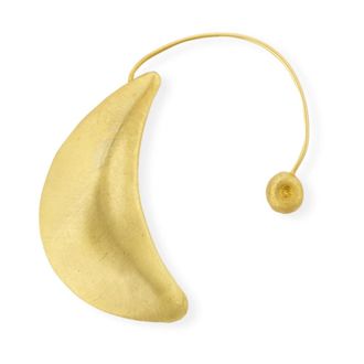 Cortana Leuksna- gouden earcuff oorbel - Dames - Oorbellen - Geel - ONE Size - Accessoires