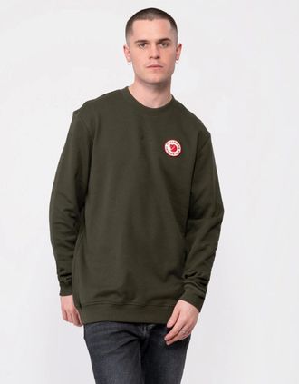 Fj&auml;llr&auml;ven Mens Fjallraven 1960 Logo Badge Mens Sweatshirt - Deep Forest 662 - Tan - Size: 36