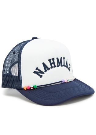 Nahmias Friendship Neoprene and Mesh cap - White And Blue - One Size