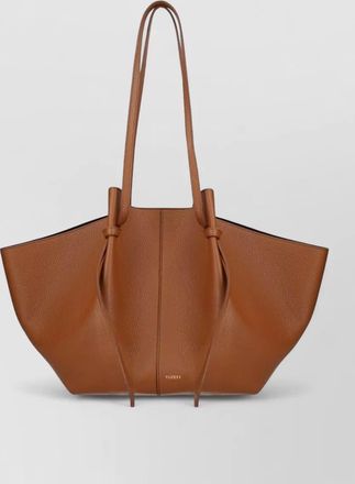 Yuzefi textured tote bag double handles knots