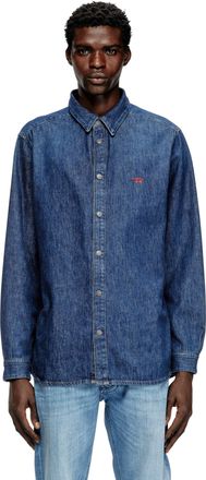 Diesel Shirt in denim - Denim Shirts - Man - Blue