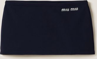 Miu Miu Technical yarn miniskirt
