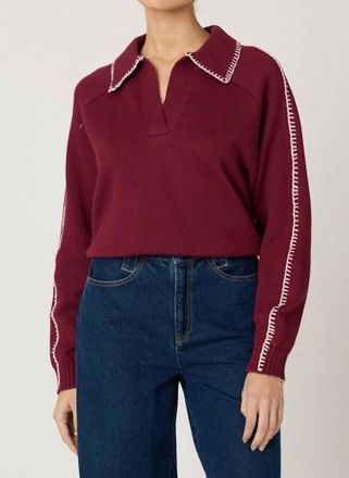 Cleobella Elly Sweater In Red