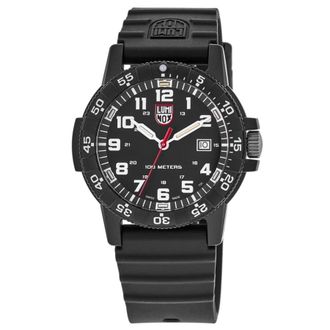 Luminox Sea Series Sea Turtle Black Dial Silicone Strap Mens Watch XS.0321.L