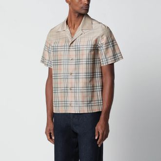 Burberry Beige shirt with shaded Check pattern