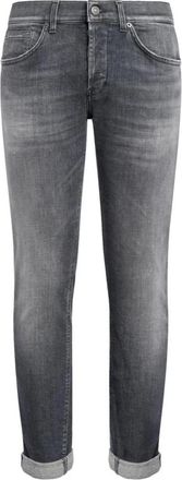 Dondup George Jeans - Heren - Slim Fit Jeans - Grijs - W36 - Katoen - Jeans