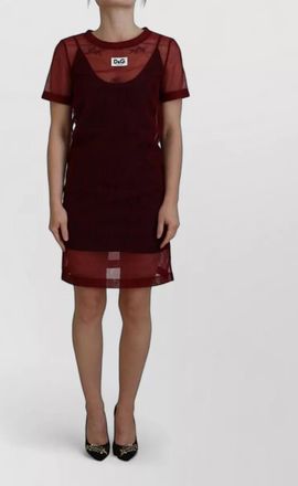 Dolce & Gabbana nylon embroidered mini dress