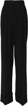 Dolce & Gabbana Dames, Broeken, Zwart, Maat: XS Wol