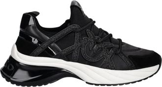 Pinko Ariel 01 Sneaker - Dames - Sneakers - Zwart - 37 EU - Leer - Schoenen