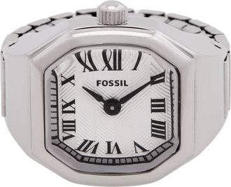 Fossil Harlow Watch Ring Quartz Silver Dial Ladies Watch ES5482