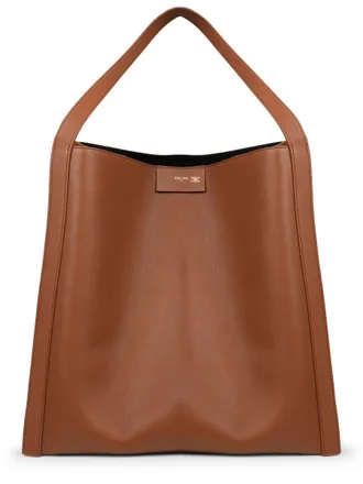 Celine Womens Medium Cube Leather Bag Buff Calf Handbags Hand
