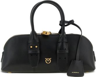 Pinko Borsa a spalla Escape Love Birds piccola in pelle - Nero
