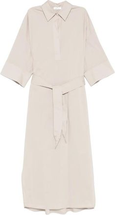 PANICALE Belted Midi Shirt Dress
