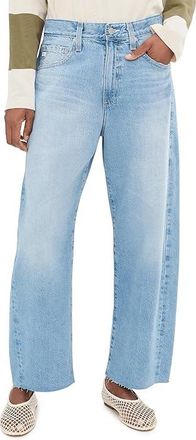 AG - Adriano Goldschmied Hattie High-Rise Crop Barrel in Gesture Womens Jeans Gesture : 30 26.5, Cotton/Denim/Synthetic
