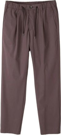 Herno Technische Poplin Broek - Heren - Straight fit broeken - Bruin - M - Polyester - Broeken