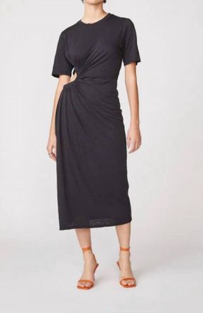 Stateside Supima Slub T-Shirt Dress In Black