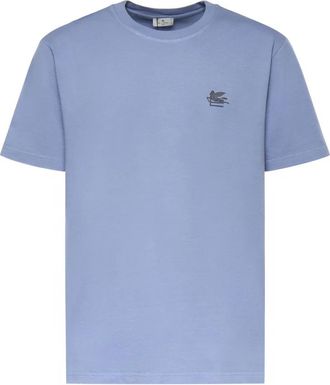 Etro T-Shirts - Heren - T-shirts - Blauw - M - Katoen - Tops