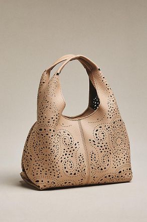 Melie Bianco Perforated Mini Hand Bag