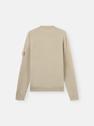 Stone Island Crew-Neck Knit Sweater - Beige